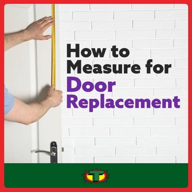how to measure door for replacement
