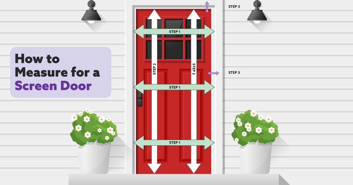 How To Measure a Door For Replacement screen door