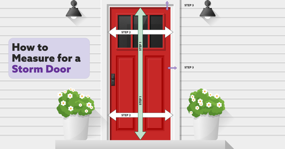 How To Measure a Door For Replacement storm door